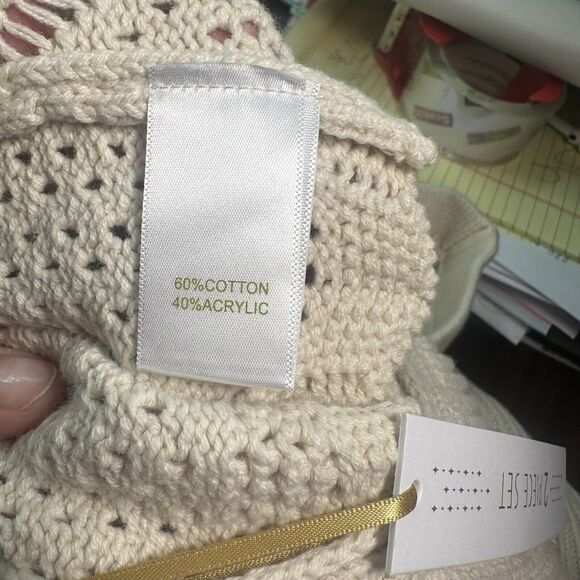 House of Harlow 1960 Women’s Crochet Crop Top/Pencil Skirt 2 Piece Set Size L - Picture 7 of 8